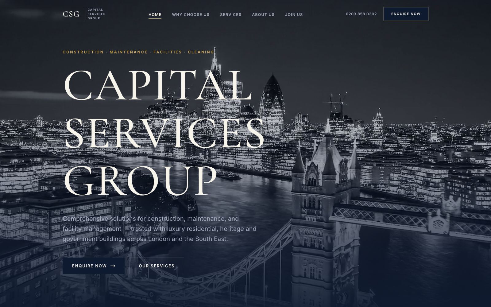 The Capital Services Group home page